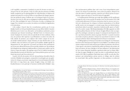 L'attitude de la Pictures Generation