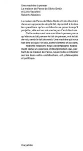 Une machine à penser