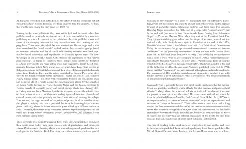 Ten Artists' Book Publishers in Their Own Words (1960-1980)