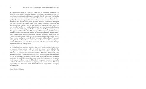 Ten Artists' Book Publishers in Their Own Words (1960-1980)