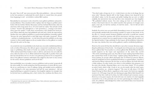 Ten Artists' Book Publishers in Their Own Words (1960-1980)