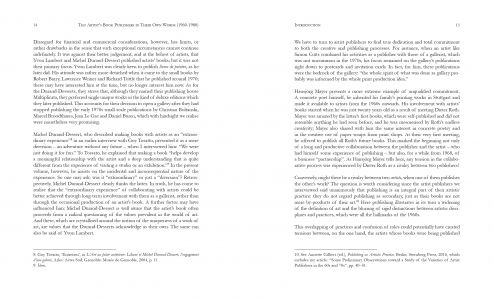 Ten Artists' Book Publishers in Their Own Words (1960-1980)