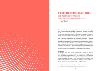 Architecture évolutive / réversible