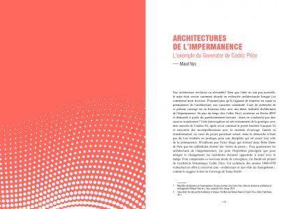 Architecture évolutive / réversible