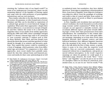 Liquidity, Flows, Circulation