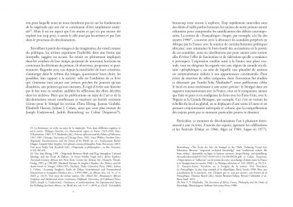 L'Art de la décolonisation