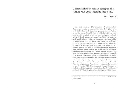 Créativités artificielles