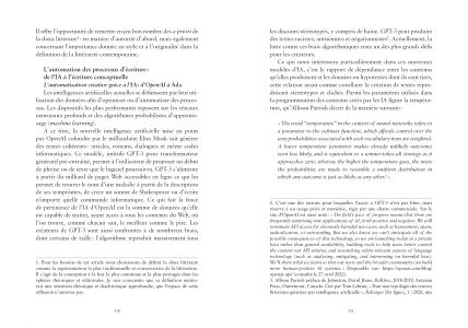 Créativités artificielles