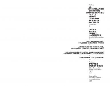 Codes, races, climat, habitudes