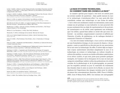 Codes, races, climat, habitudes