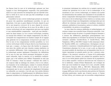 Codes, races, climat, habitudes